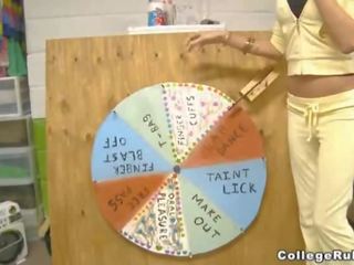 Students play xxx movie clip game bayan film game wheel of funtime